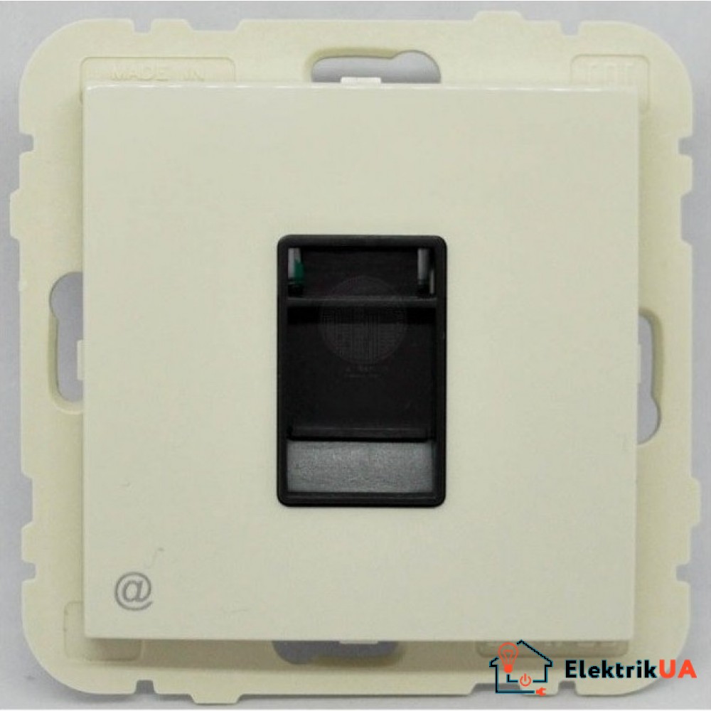 Розетка компьютерная RJ45 cat5e UTP Efapel Logus Слоновая кость 21453 TMF